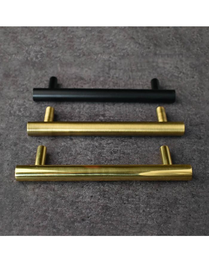 Brushed Gold Brass Cabinet Pull Handles Drawer Pull Handles