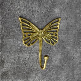 Handmade Boho Butterfly Solid Brass Wall Hook Coat Hook Keys