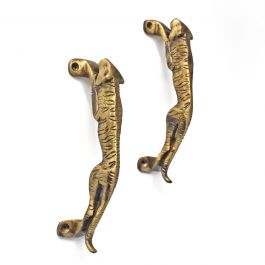 Handmade Jaguar Design Brass Door Handle Brass Main Door -  Denmark