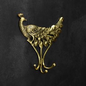 Gold Peacock Coat And Wall Hook Deer Hook Hanger