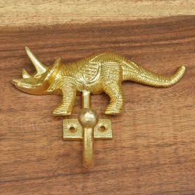 Gold Triceratops Coat and Wall Hook