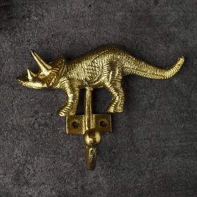Gold Triceratops Coat and Wall Hook
