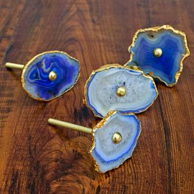 Blue Agate Cabinet Knob