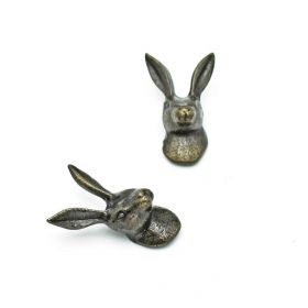 Antique Bunny Metal Cabinet Drawer Knob Animal Knob