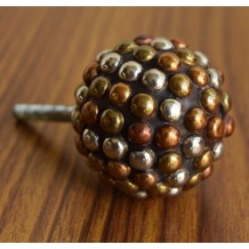 Metallic Ball Cluster Brass Cabinet Furniture Knob