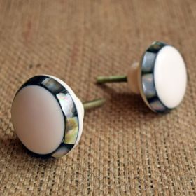 Mother of Pearl Trail Resin Drawer Knob