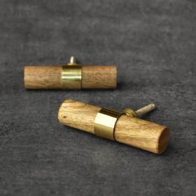 wood brass cabinet handle knob