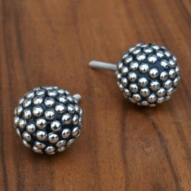 Silver Ball Cluster Knob