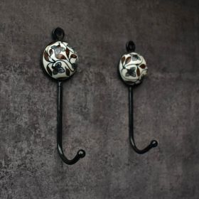 Wild Indigo Ceramic Coat And Wall Hook Keys Hanger