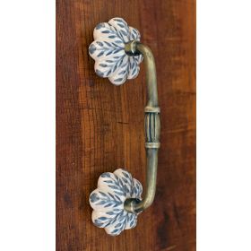Grey Vine Ceramic Knob Antique Cabinet Door Handle Drawer Handle Pull