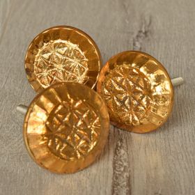Gold Coin Glass Knob