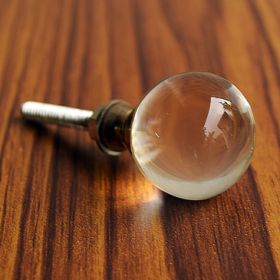 Clear Round Glass Knob