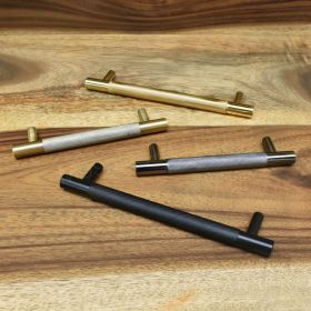 Solid Brass Knurled Cabinet Drawer Handle