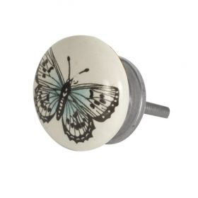 Ceramic Butterfly Kids Cabinet Ceramic Drawer Knob