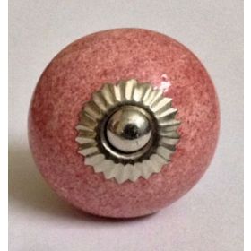 Pink Splatter Ceramic Knob