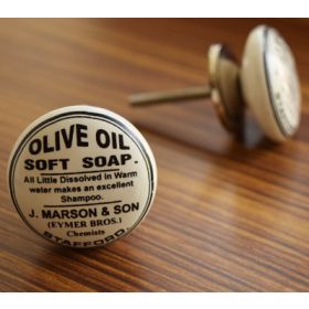Olive Oil Soap Ceramic Knob