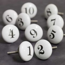 Ceramic Number Ceramic Knob