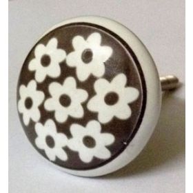 Daisy Cluster Ceramic Knob