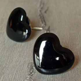 Black Heart Ceramic Knob