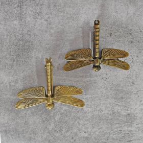 Gold Dragonfly Door Knocker