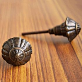 Antique Mushroom Metal Cupboard Drawer Knob and Pull