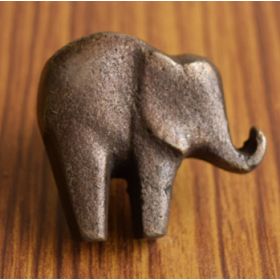 Antique Elephant Decorative Metal Furniture Cabinet Knob Drawer Pull