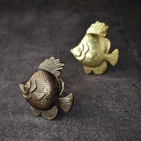 Angel Fish Metal Cabinet Drawer Knob and Pull