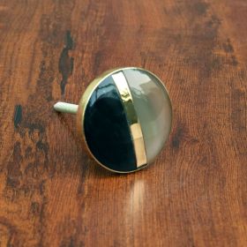 Dual Tone Brass Kitchen Cabinet Knob and Pull Drawer Handle