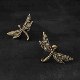 Antique Dragonfly Metal Knob