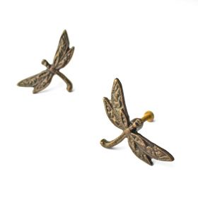 Antique Dragonfly Metal Knob