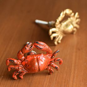Rustic Crab Kitchen Cabinet Knob