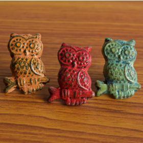 Distressed Owl Cabinet Knob