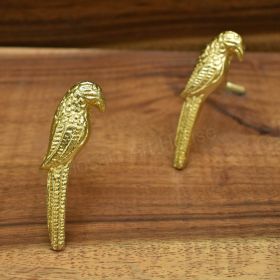 Gold Parrot Cabinet Dresser Knob
