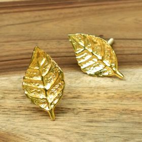 Gold Leaf Brass Cabinet Drawer Knob