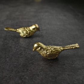 Brass Canary Cabinet Knob Gold Bird Dresser Drawer Pull