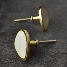 Marquess Solid Brass Pearl Cupboard Drawer Knob Wardrobe Handle