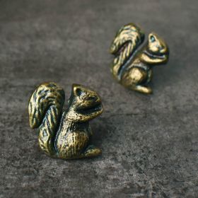 squirrel animal metal knob for cabinets