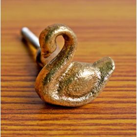Gold Swan Metal Cupboard Drawer Knob and Pull