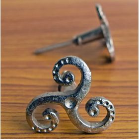 Silver Tentacles Metal Cupboard Drawer Unique Decorative Knob Pull