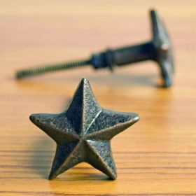 Antique Star Kitchen Cabinet Knob Dresser Drawer Pull