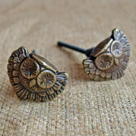 Antique Owl Metal Knob