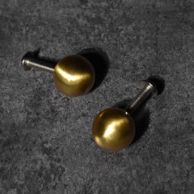 Solari Brushed Brass Drawer Knob and Pull