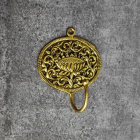 Benaras Solid Brass Boho Keys Hook Coat Hook