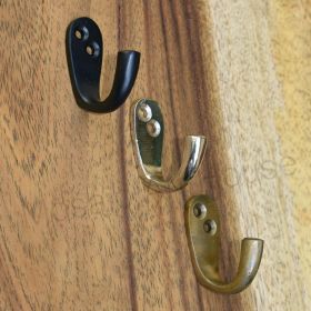 Black Small Utility Coat And Wall Hook