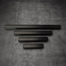 black aluminium handles